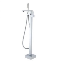 Chrome Square Free Standing Bath Spout